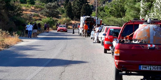 Greek authorities say search crews have found the body of a British scientist who went missing while on holiday on the Aegean island of Ikaria in a ravine near where the woman had been staying.
