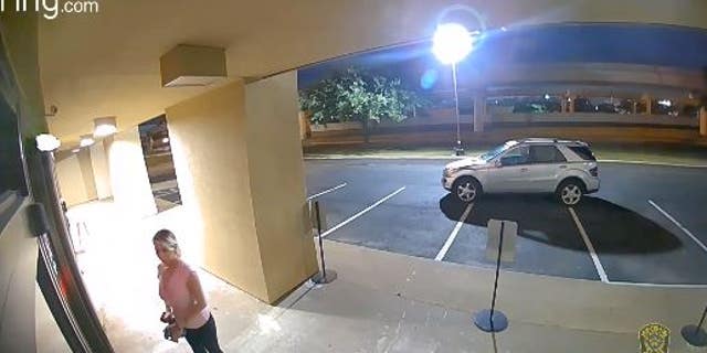 A security camera captures what police are calling a break-in at a Botox-clinic in a Houston suburb.