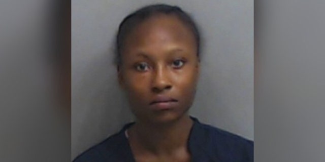 Tasheena Campbell, 26, was charged with battery and criminal trespass following the incident.