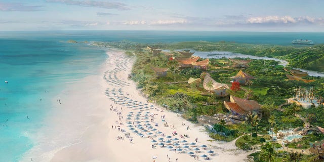 An illustrated rendering of the future Lighthouse Point on the Bahamian island of Eleuthera.