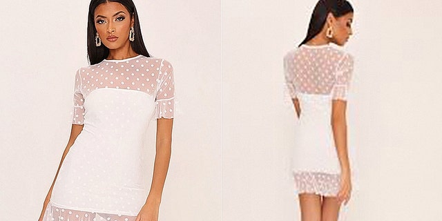 “How on earth does anyone with a head wear this?” the shopper said of an alleged flaw in the semi-sheer dress she purchased from I Saw it First.