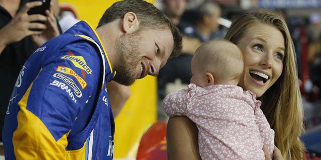 Dale Earnhardt Jr., wife Amy and their baby daughter Isla were hospitalized and treated for minor injuries after their plane crashed at lizabethton Municipal Airport in Elizabethton, Tenn. on Aug. 15.