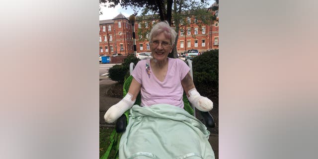 The 54-year-old initially thought she had appendicitis. (SWNS)