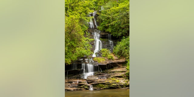The girl included a drawing of the Tom Branch Falls at Great Smoky Mountains National Park.