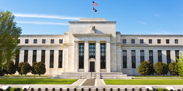 The United States Federal Reserve building in Washington DC, USA.