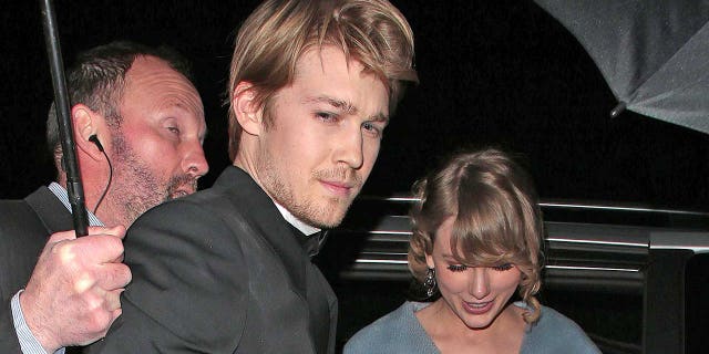 Joe Alwyn and Taylor Swift seen at the BAFTAs: Vogue x Tiffany Fashion &amp; Film - afterparty at Annabel's on Feb. 10, 2019 in London.