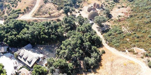 West’s on-site team had called the domes “temporary,” TMZ reported. (Backgrid)