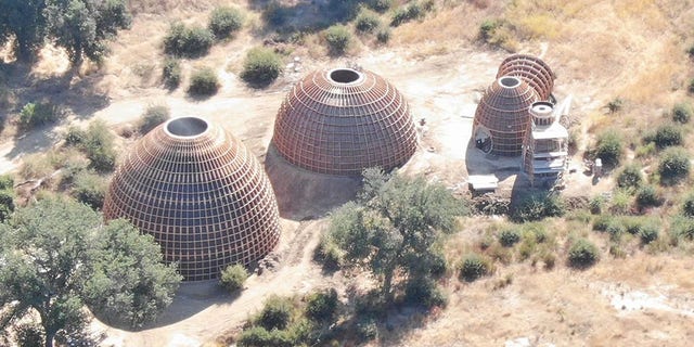 Kanye West is reportedly constructing 'Star Wars'-themed 'low income' housing units near his Calabasas home. The dome prototype structures are being constructed in the same space once used for Kanye's outdoor worship services. (Backgrid)