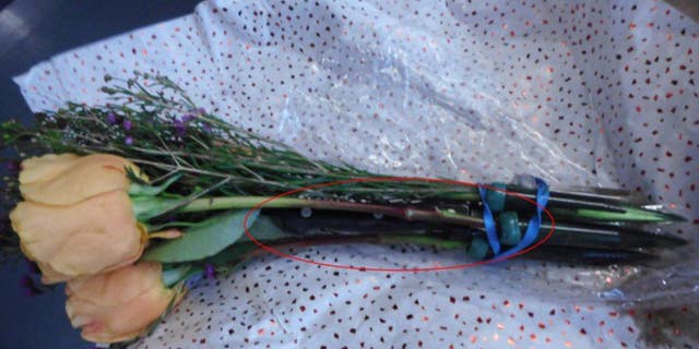 A passenger flying through Seattle-Tacoma International Airport last month was stopped when a knife was found hiding in flower stems.