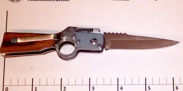 A passenger traveling through Washington’s Paine Field tried to bring a knife, shaped like a gun, through a TSA security checkpoint.