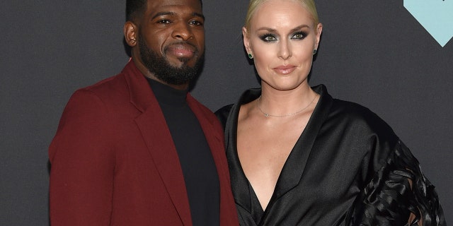 P. K. Subban, left, and Lindsey Vonn split in 2020 after three years together.