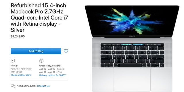 An image of a 15-inch Macbook Pro released in October 2016. 
