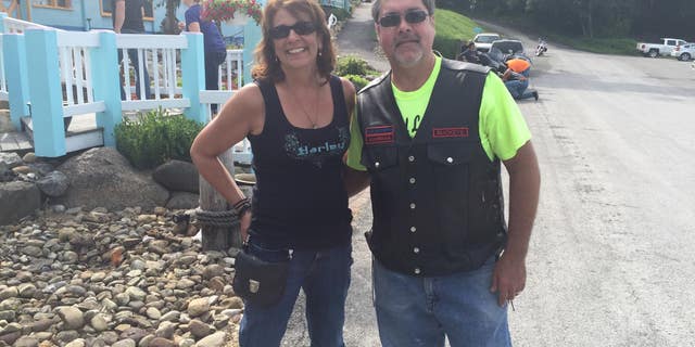 Matt and Marie Trainer, pictured before the infection.