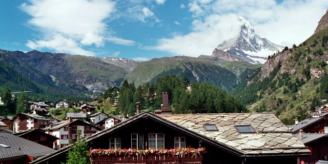 The Matterhorn, whose peak is 14,692 feet above sea level, is one of the highest and most famous peaks in the Alps. It straddles the border between Switzerland and Italy.