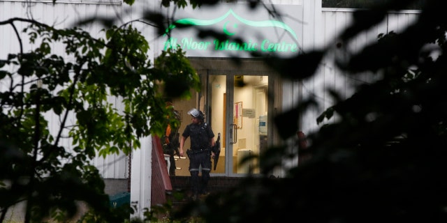 Norwegian police said one person was been shot but only sustained minor injuries during a shooting incident at a mosque in a western suburb of the capital.