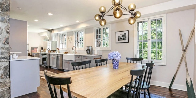 Built in 1932, the two-story, 1,922-square-foot Colonial house has 35 windows.