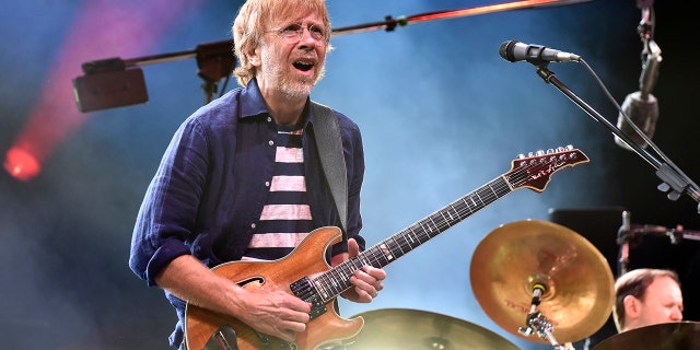 Trey Anastasio of Phish performs during the 2019 Bonnaroo Music & Arts Festival on June 16, 2019 in Manchester, Tennessee. Camping outside of a Denver series of Phish concerts has been banned due to plague-stricken prairie dogs in the area.