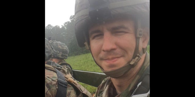 Tuder spent two years in the Alabama National Guard before becoming a police officer. (Courtesy Krissy Tuder)