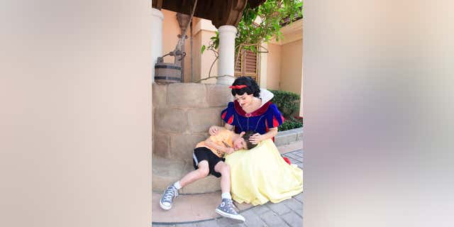 Snow White at Disney World's Epcot park is going viral for the heartwarming moment she shared with a boy who has autism and is non-verbal.