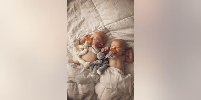 The twins as infants. (SWNS)