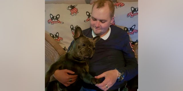 Stuart Hutchison, pictured with his beloved dog Nero, had been first diagnosed with cancer in 2011.