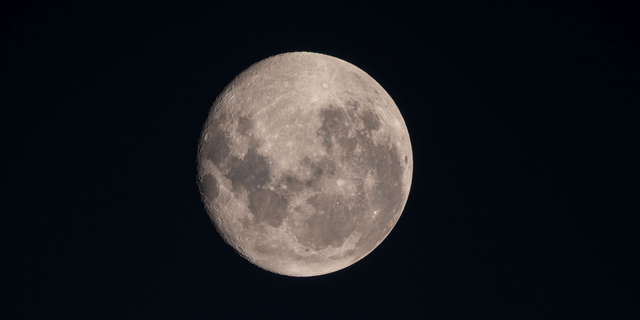 The crew aboard the International Space Station took this image of a full moon on Aug. 13, 2019. They snapped the photo while orbiting 270 miles above the South Pacific Ocean.