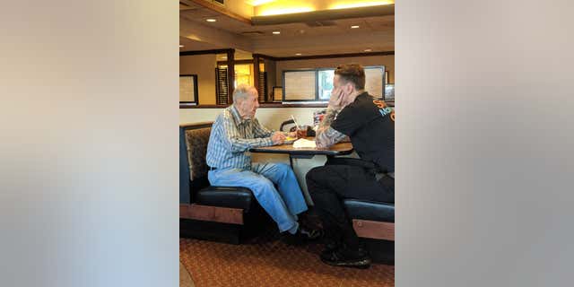 Tetil went on to help the man order – he reportedly told Tetil he wanted chicken – but as soon as Tetil left to put the order in, the man asked him to come back. Tetil did just that and shared his break with the man, listening to stories.