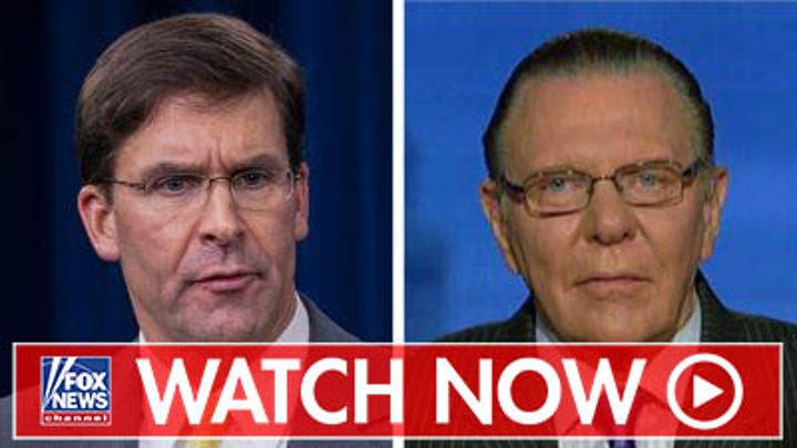Jack Keane reacts to Esper press conference, China threat