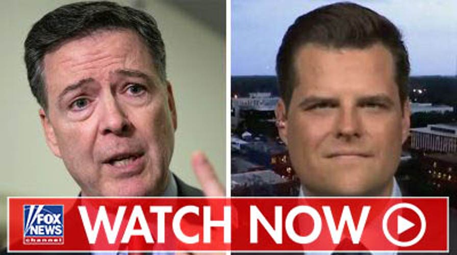 Matt Gaetz reacts to DOJ decision on Comey