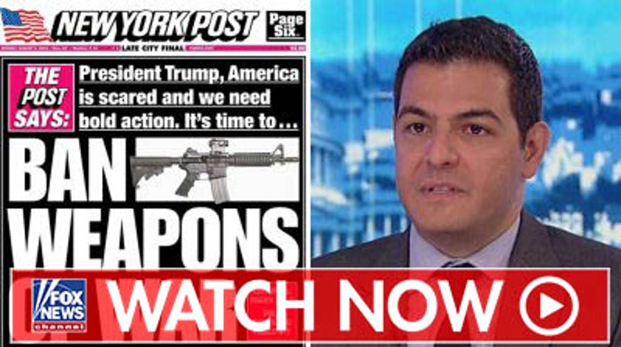 The New York Post urges President Trump to 'ban weapons of war'