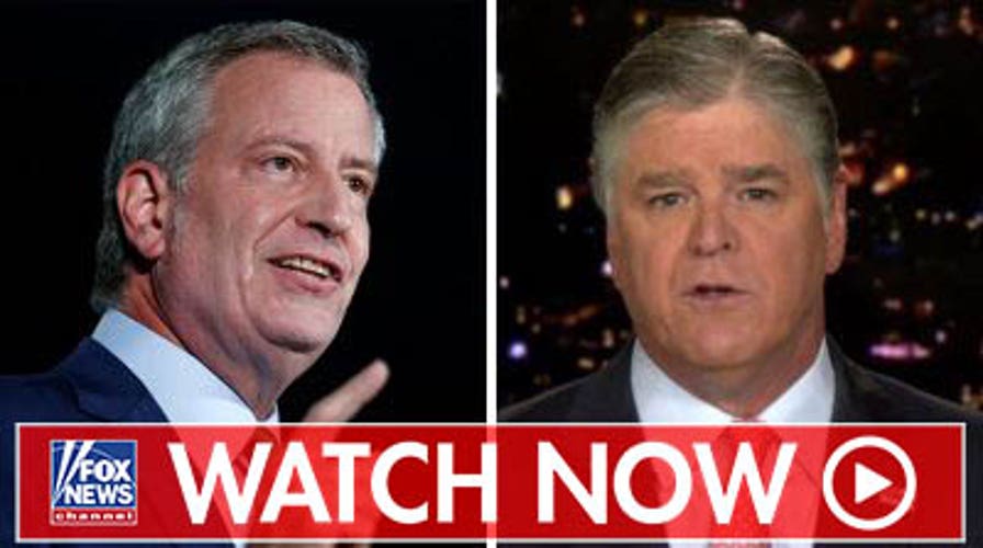 Bill de Blasio to appear on 'Hannity' Wednesday 9 PM ET