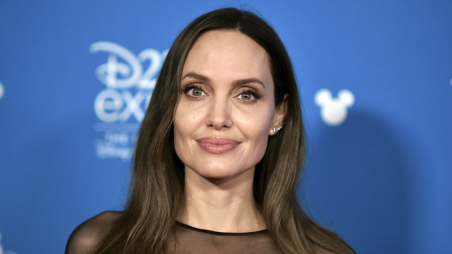 Angeline Jolie at a movie premiere