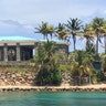 A view of Jeffrey Epstein's stone mansion on Little St. James Island. Federal Authorities consider the 73-acre island Epstein's primary residence. 