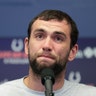 Indianapolis Colts quarterback Andrew Luck speaks during a news conference following the team's NFL preseason football game against the Chicago Bears, Aug. 24, 2019, in Indianapolis. The oft-injured star is retiring at age 29. 