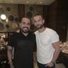 Chace Crawford is all smiles as he poses with James Beard Smart Catch Chef JoJo Ruiz at Lionfish Modern Coastal Cuisine inside Pendry San Diego during his 34th birthday dinner celebration to kick off Comic-Con on July 18, 2019 in San Diego, Calif. 
