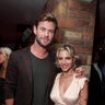 Elsa Pataky and Chris Hemsworth keep close at the premiere of  "Once Upon A Time In Hollywood" sponsored by Icelandic Glacial at the TCL Chinese Theatre in Los Angeles, Calif. on July 22, 2019.