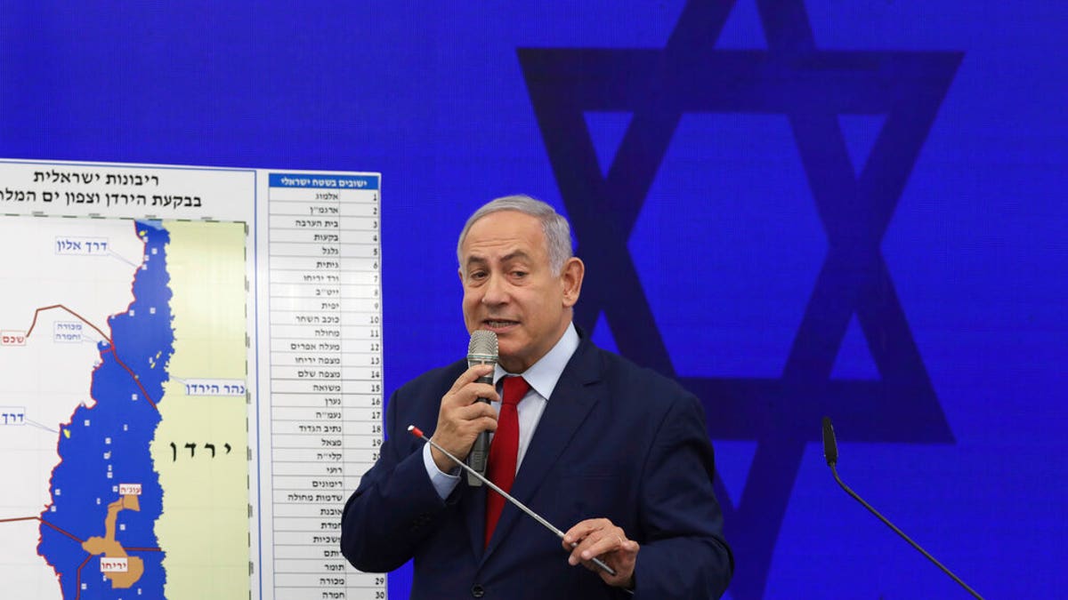 Netanyahu in Tel Aviv on Tuesday.