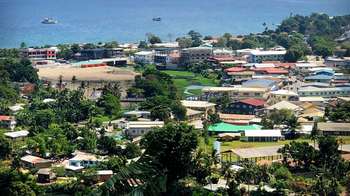 FILE: Ships are docked offshore in Honiara, the capital of the Solomon Islands. 