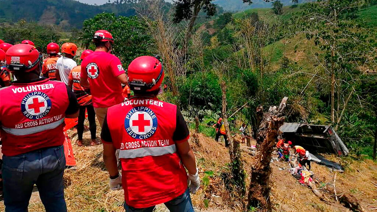 At least 20 people were killed and several others injured when a truck's brakes apparently failed and plummeted down a ravine.