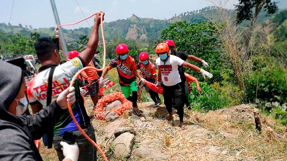 Provincial police chief Joel Limson said the truck was negotiating a downhill road in Tboli town in South Cotabato province when its brakes apparently failed and plummeted down a ravine, pinning 15 people to death. Five other victims later died in hospitals.