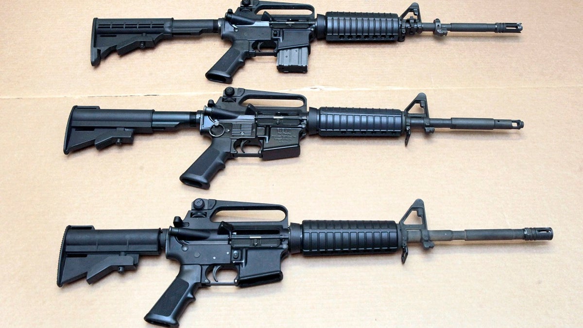 AR-15 rifles