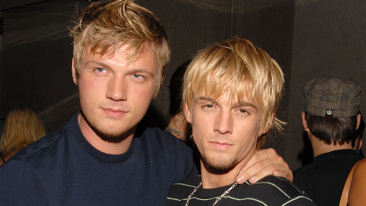 Nick Carter, left, and Aaron Carter, seen in 2006.