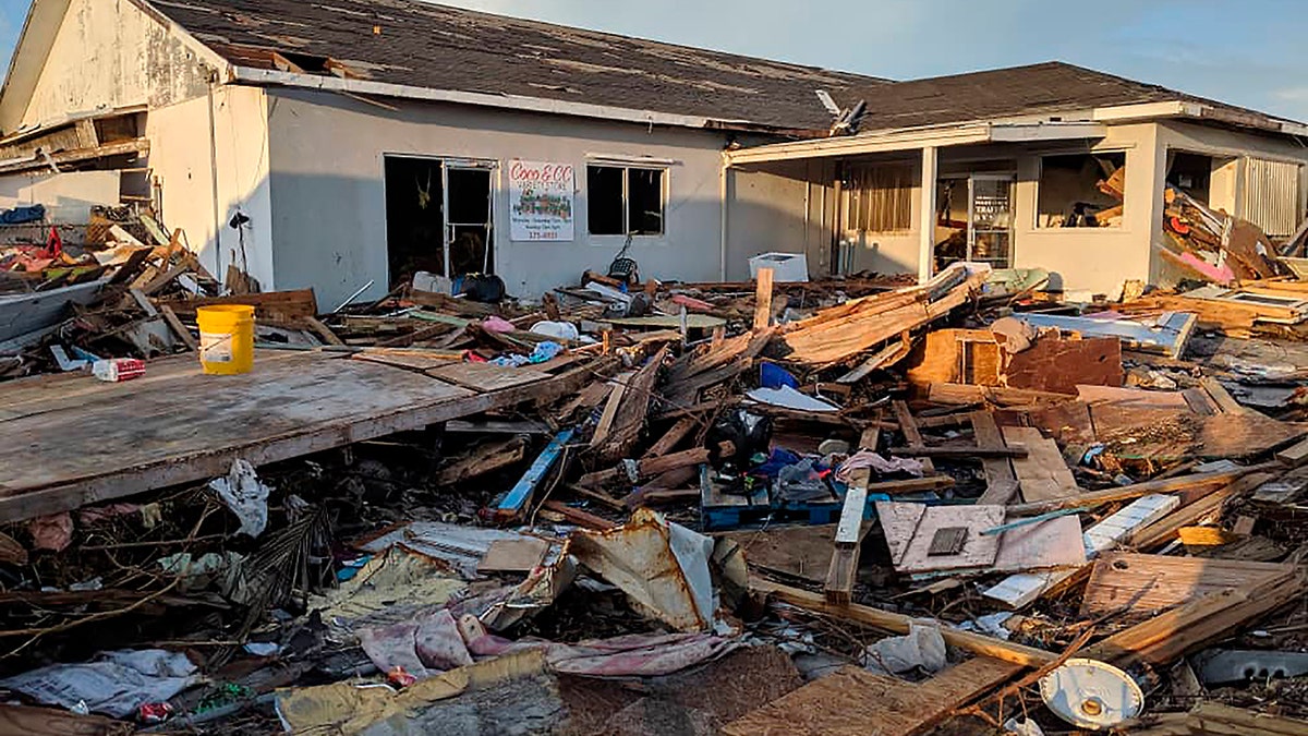 Debris blankets the landscape in the aftermath of Hurricane Dorian in Marsh Harbor, Abaco, Bahamas, Thursday, The storm’s devastation has come into sharper focus as the death toll climbed to 20 and many people emerged from shelters to check on their homes.