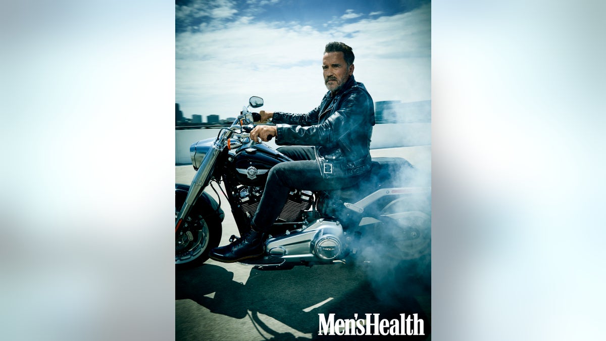 Arnold Schwarzenegger in the October issue of Men's Health