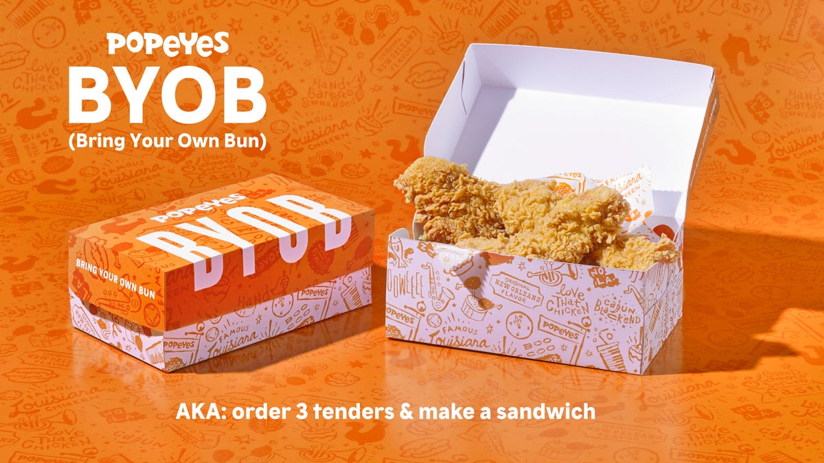 Popeyes has launched the campaign that asks customers to make their own sandwiches while the fast food chain figures out how to bring back the popular Chicken Sandwich. 
