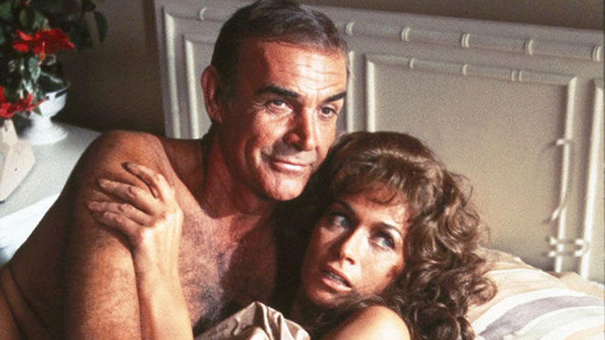Sean Connery and Valerie Leon are seen in 