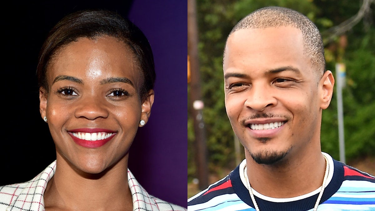 Things got heated between rapper T.I. (R) and conservative commentator Candace Owens over the weekend.