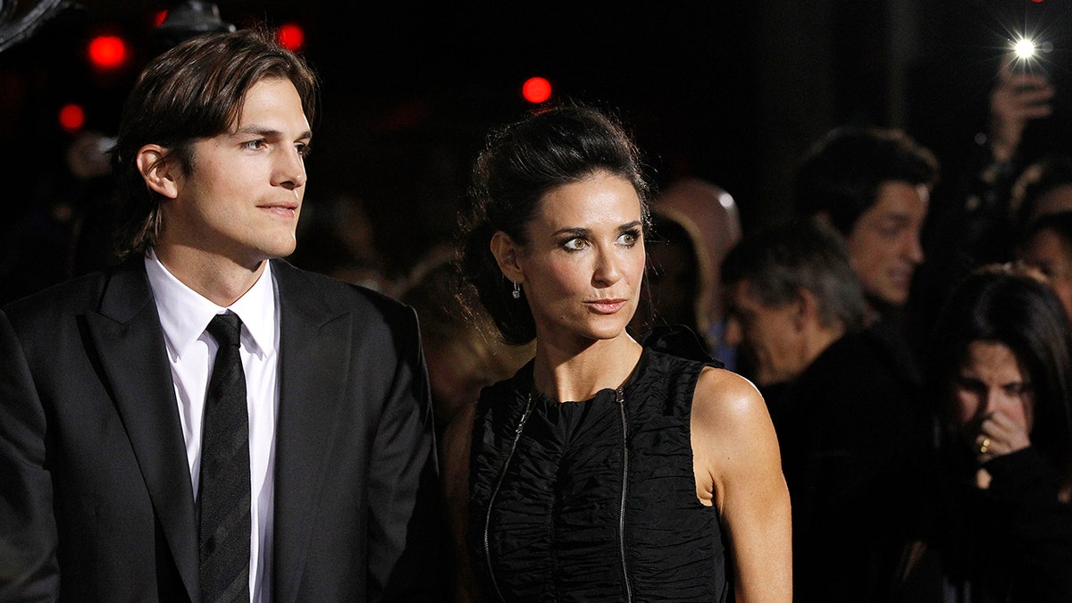 Ashton Kutcher and Demi Moore attend the premiere of 'No Strings Attached' at the Regency Village Theatre in Los Angeles on January 11, 2011.?