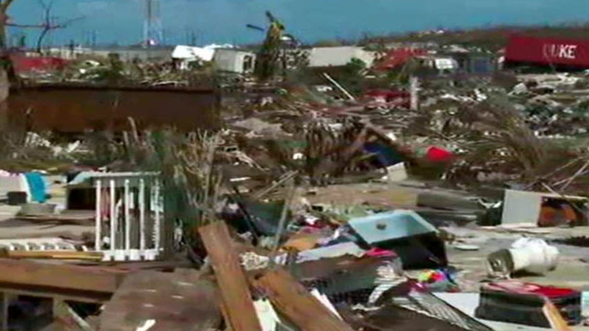 A glimpse of the destruction on Abaco Island, Bahamas.