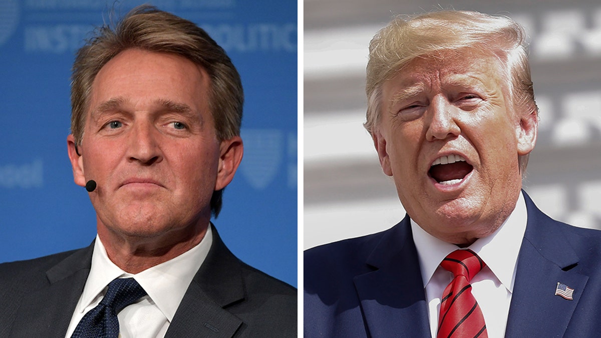 Former Arizona Sen. Jeff Flake, in an op-ed published in The Washington Post titled "Fellow Republicans, there's still time to save your souls," made the case for President Trump's impeachment. (Getty-AP)